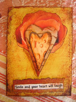 Debbie Egizio Artist Trading Card heartfelt message