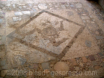 Trinacria mosaic, Tindari, Sicily