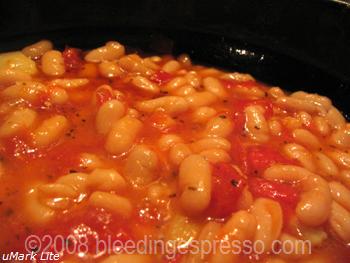 Beans, tomatoes, garlic, and basil on Flickr