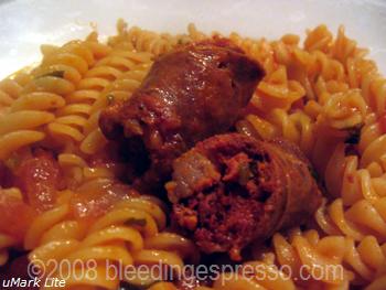 Pasta with Calabrian Sausage on Flickr
