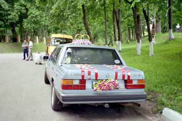 Wedding car in Moscow