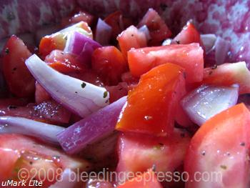 Tomato & red onion salad on Flickr