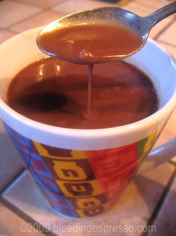 Italian-style hot chocolate with Nutella on Flickr