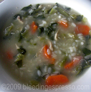 Homemade chicken and rice soup on Flickr