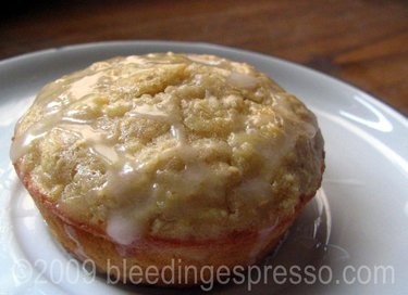 Glazed Apple Oatmeal Cinnamon Muffins