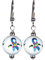 Ovarian Cancer Awareness earrings by Angela Moore