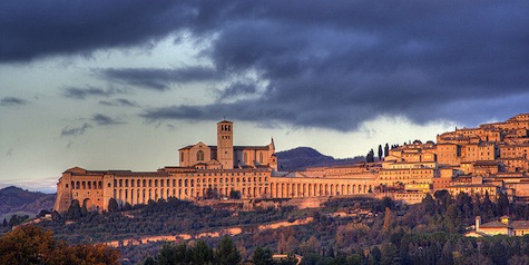 Assisi at sunset by Roberto Ferrari Campogalliano (Modena) Italy