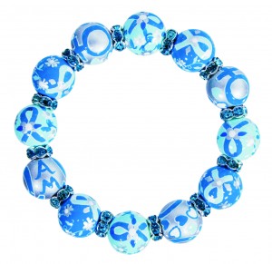 Angela Moore OCNA Classic Bracelet with Teal Crystals