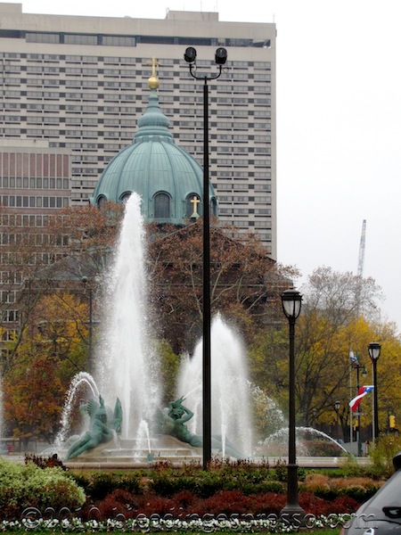 Logan Circle, Cathedral Basilica of Saints Peter and Paul, and the Sheraton, Philadelphia