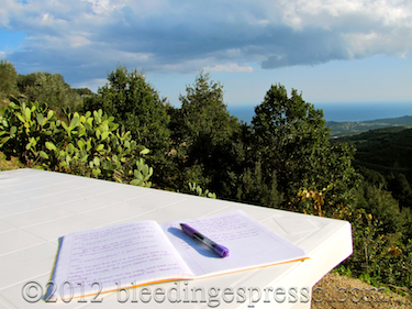 Writing table in the campagna